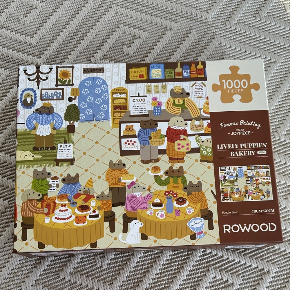 Robotime Lively Puppies' Bakery | 1,000 Piece Jigsaw Puzzle *NWT